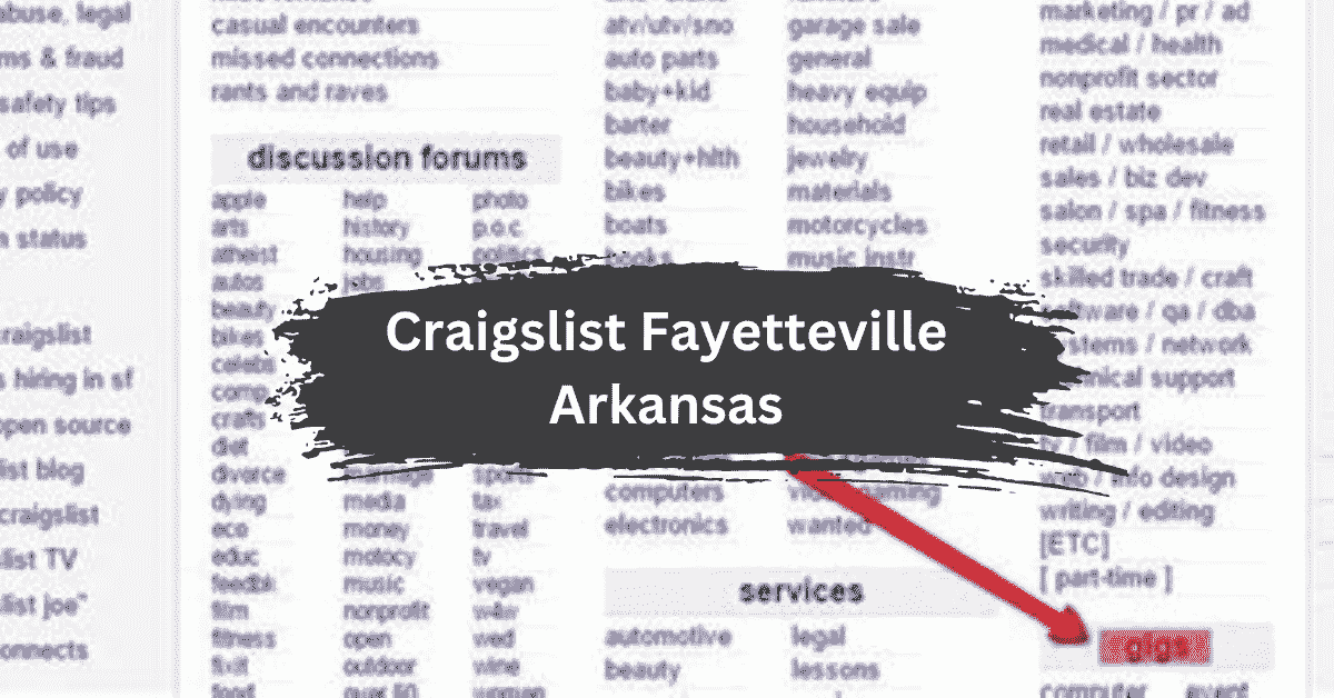 Craigslist Fayetteville Arkansas