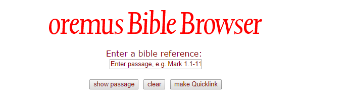 Understanding the Oremus Bible Browser Interface: