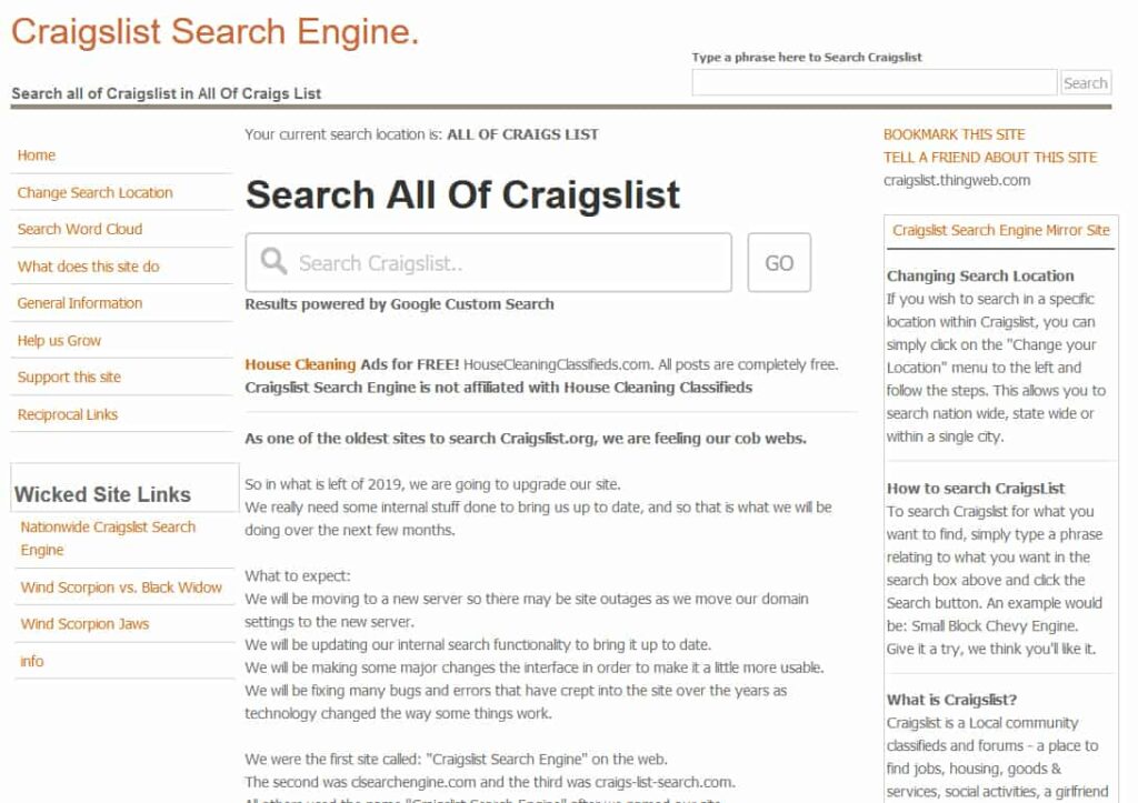 Understanding NC Craigslist