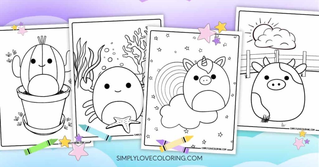 Squishmallows Coloring Pages for Kids